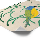HelderAfrikaanse vogelgriep op Linen Canvas Poster (Hoek)