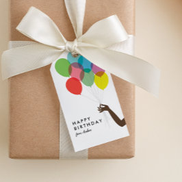 Helderballons Happy Birthday Gift Label Cadeaulabel