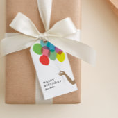 Helderballons Happy Birthday Gift Label Cadeaulabel