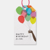 Helderballons Happy Birthday Gift Label Cadeaulabel (Voorkant)