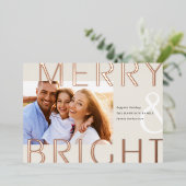 Helderbedekking | Moderne foto Folie Feestdagenkaart (Staand Voorkant)