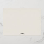 Helderbedekking | Moderne foto Folie Feestdagenkaart (Achterkant)