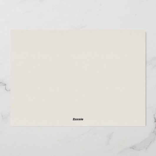 Helderbedekking | Moderne foto Folie Feestdagenkaart (Achterkant)