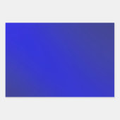 Helderblauw Aqua Ombre-verloop Inpakpapier Vel (Voorkant 3)