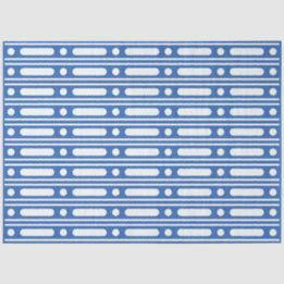 Helderblauw beeninlegrand met stippen decoupagepap tissuepapier