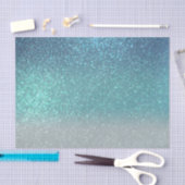 Helderblauw Blauwgroen reserveglitter ombre-gradië Tissuepapier (Craft)
