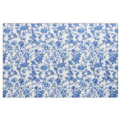 Helderblauw bloemmotief stof (Fat Quarter)