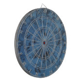 Helderblauw  dartbord (Voorkant Links)