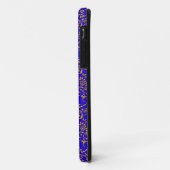 Helderblauw en goud Fancy Damask Pattern Case-Mate iPhone Case (Achterkant/links)