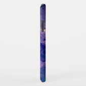 Helderblauw en Paars Abstract alcoholmonogram Case-Mate iPhone Case (Achterkant/rechts)