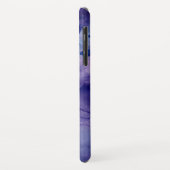 Helderblauw en Paars Abstract alcoholmonogram Case-Mate iPhone Case (Achterkant/links)