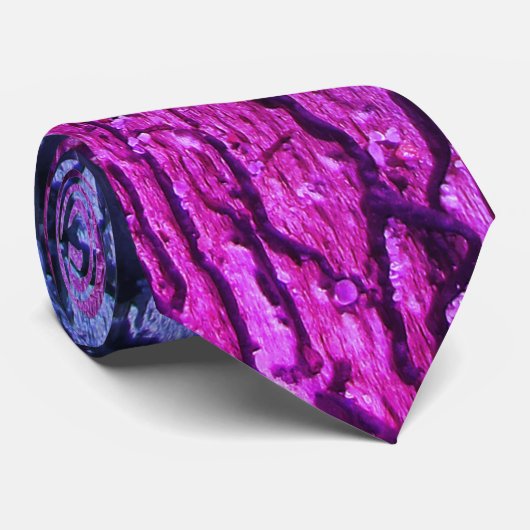 Helderblauw en roze neonverloopsnelheid Abstract Stropdas (Opgerold)