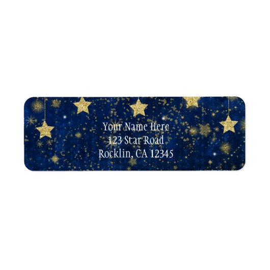 Helderblauw en zilver Keltische Uitnodiging Etiket (Voorkant)