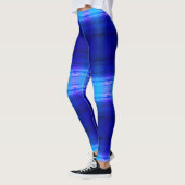 Helderblauw gevlekt leggings (Links)