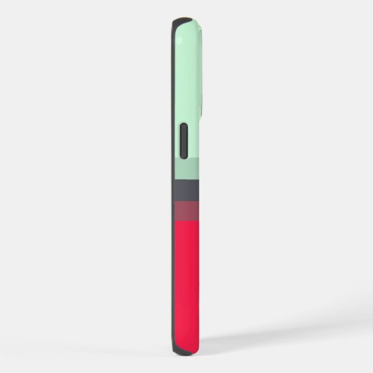  helderblauw grijs roze rood kleurenblok iPhone hoesje (Rechterkant)