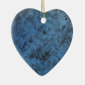 Helderblauw  keramisch ornament (Rechts)