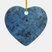 Helderblauw keramisch ornament (Voorkant)