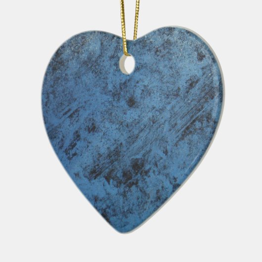 Helderblauw keramisch ornament (Links)