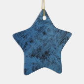 Helderblauw  keramisch ornament (Rechts)