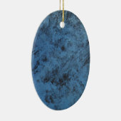 Helderblauw  keramisch ornament (Rechts)