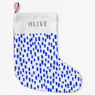 Helderblauw, kleine kerststop kerstsok