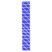 Helderblauw lange tafelloper (Voorkant)