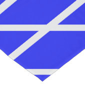 Helderblauw lange tafelloper (Hoek)
