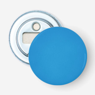Helderblauw met korrelige textuur button flesopener