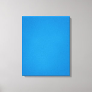 Helderblauw met korrelige textuur canvas afdruk