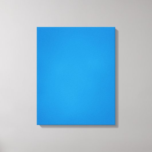 Helderblauw met korrelige textuur canvas afdruk (Voorkant)