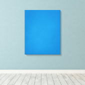 Helderblauw met korrelige textuur canvas afdruk (Insitu (Houten vloer))