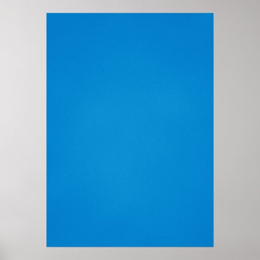 Helderblauw met korrelige textuur poster (Voorkant)