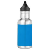 Helderblauw met korrelige textuur waterfles (Rechts)