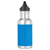 Helderblauw met korrelige textuur waterfles (Links)