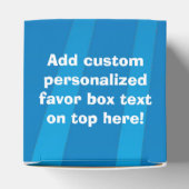 Helderblauw met rode sportauto's Kinder jongens Bedankdoosjes (Bovenkant)