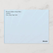 Helderblauw met rode sportauto's Kinder jongens Briefkaart (Achterkant)