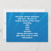 Helderblauw met rode sportauto's Kinder jongens Kaart (Achterkant)