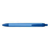 Helderblauw monogram naamscript zwarte inkt pen (Achterkant)