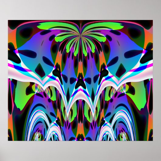 Helderblauw Poster (Voorkant)