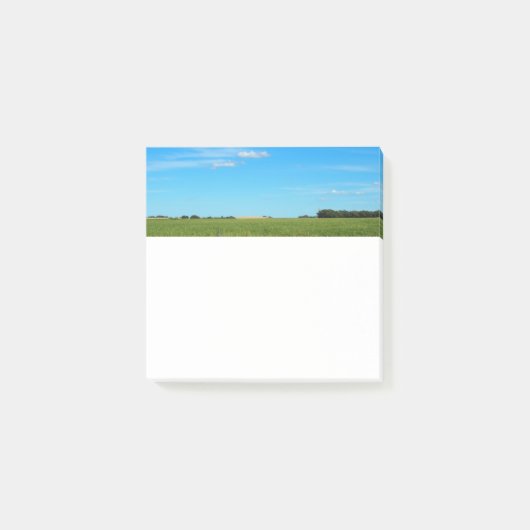 Helderblauw Prairie Sky Square Post-it® Notes (Voorkant)