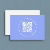 Helderblauw QR Code l Professioneel Trendy schoon Visitekaartje
