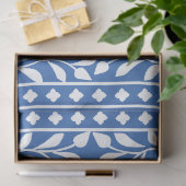 Helderblauw Traditioneel Been Inlegwerk Decoupage Tissuepapier (Geschenk)