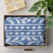 Helderblauw Traditioneel Been Inlegwerk Decoupage Tissuepapier (Geschenk)