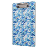 Helderblauw tropisch Waterverf Klembord (Links)