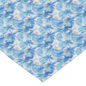 Helderblauw tropisch Waterverf Tafelkleed (Gekanteld)