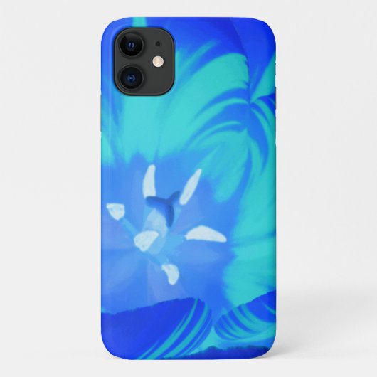 Helderblauw Tulip iPhone 3-draagtas Case-Mate iPhone Case (Achterkant)