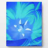 Helderblauw Tulp Plaque Fotoplaat (Voorkant)