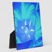 Helderblauw Tulp Plaque Fotoplaat (Zijkant)