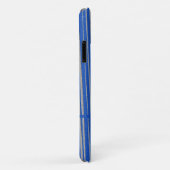 Helderblauw, uniek, modern tapepatroon Case-Mate iPhone case (Achterkant/rechts)