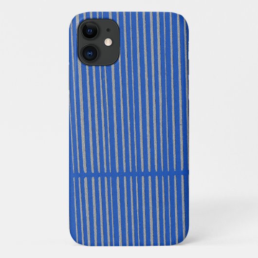 Helderblauw, uniek, modern tapepatroon Case-Mate iPhone case (Achterkant)